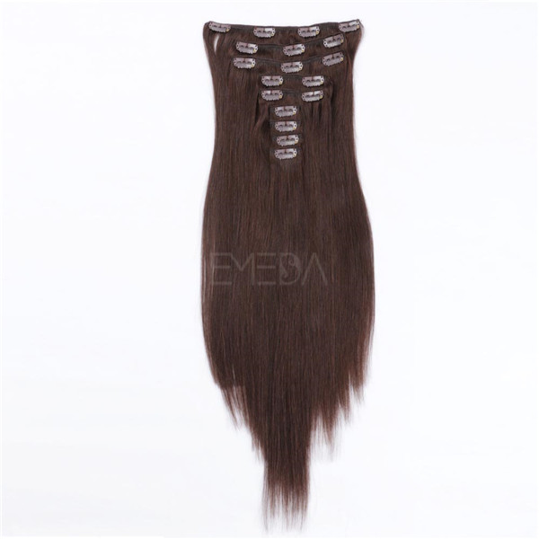 Best clip in human hair extensions Indian hairs XS057